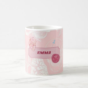 Pink Anatomy Medical Student Aesthetic Design Coffee Mug