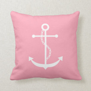 Pink Anchor Cushion