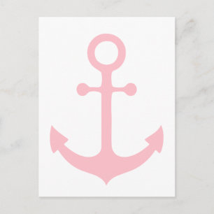 Pink Anchor Postcard