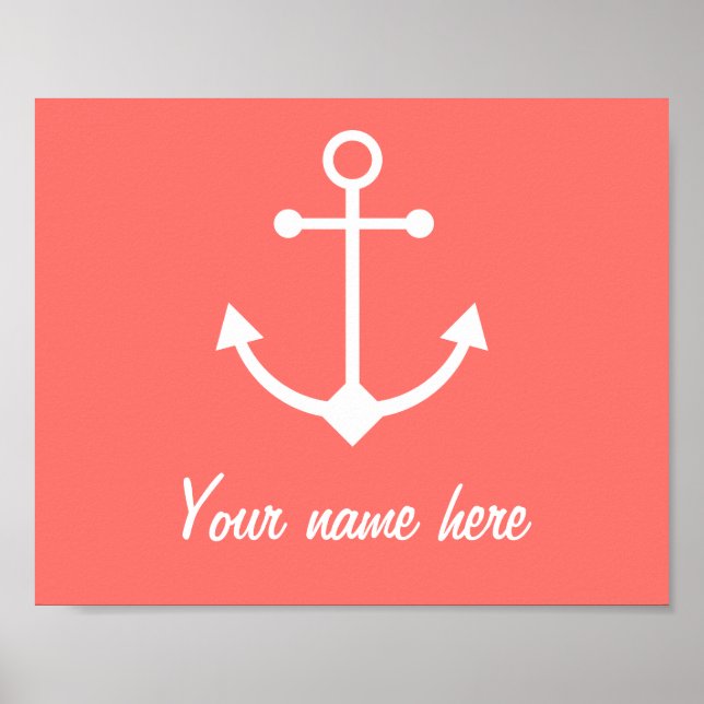Pink anchor poster (Front)