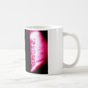 pink and black abstract mug