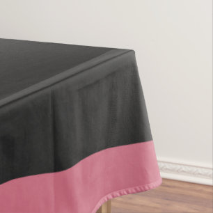 pink and black abstract tablecloth