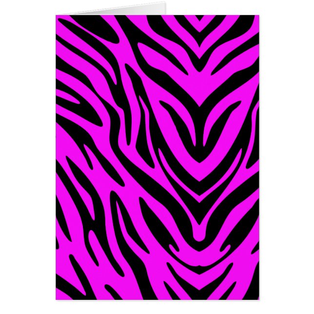 Pink and Black Abstract Zebra (Front)