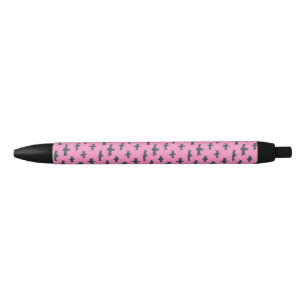 Pink and Black Bats Ink Pen