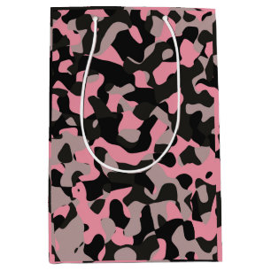 Pink and Black Camo Medium Gift Bag