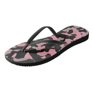Pink and Black Camo   Thongs