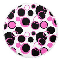 Pink and Black Circles