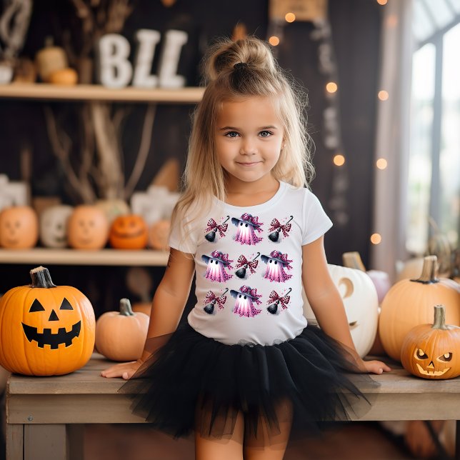 Pink and Black Coquette Halloween Toddler T-Shirt (Creator Uploaded)