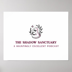 Pink and Black Full Logo Poster