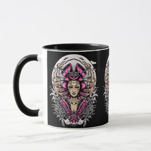 Pink and black Goth Mug