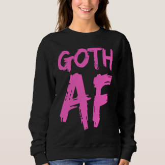 Pink and Black Goth Pastel Graphic Sweatshirt