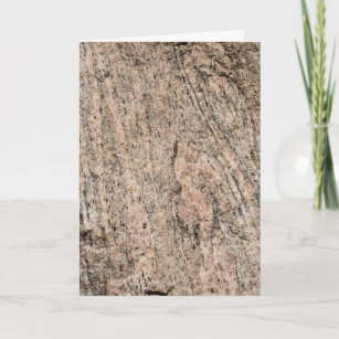 Pink and Black Granite Rock Sediment   Card