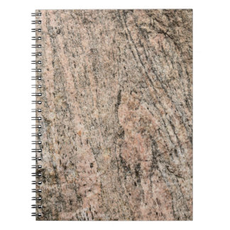 Pink and Black Granite Rock Sediment Notebook