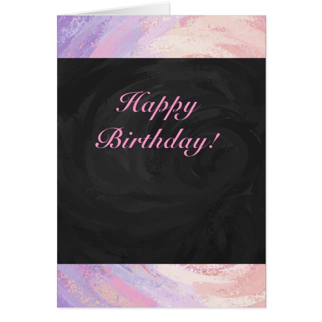 Pink and Black Happy Birthday (Front)
