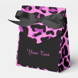 Pink and Black Leopard Favour Box
