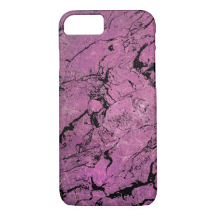 pink and black marble pattern iPhone 8/7 case