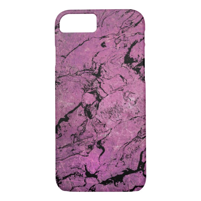 pink and black marble pattern Case-Mate iPhone case (Back)