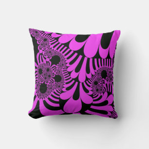 Pink and Black Mod Cushion