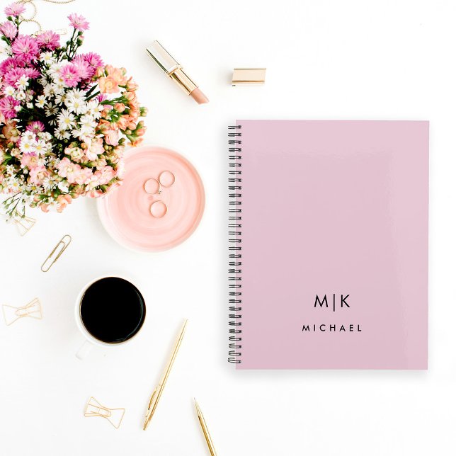 Pink and Black | Modern Monogram Planner (Creator Uploaded)