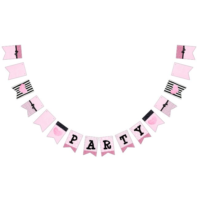 Pink and Black Party Banner (All)