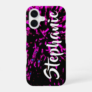 Pink and Black Personalised iPhone XR, XS, XS Max 16 Case