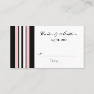 Pink and Black Place Card Holder
