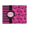 Pink and Black R.S.V.P. Card