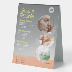 Pink and Black Spa Calming Beauty & Spa