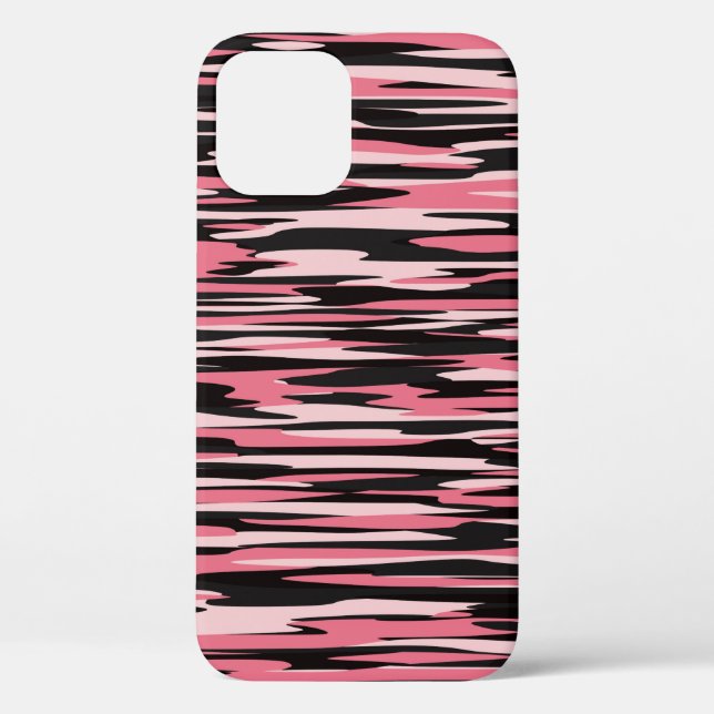 pink and black stretched camo Case-Mate iPhone case (Back)