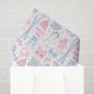 Pink and Blue Apres Ski Tissue Paper