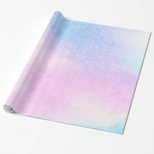 Pink And Blue Background Wrapping Paper