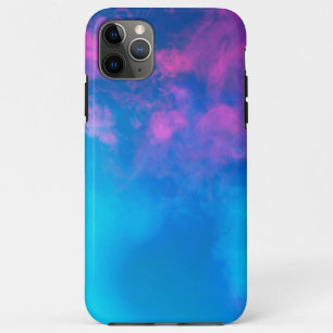 Pink and Blue Coloured Smoke Zazzle_Growshop. iPhone 11 Pro Max Case