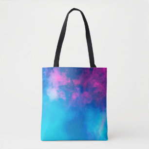 Pink and Blue Coloured Smoke   Zazzle_Growshop. Tote Bag