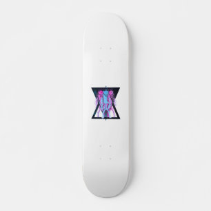 Pink and blue Cosmonaut hipster Skateboard