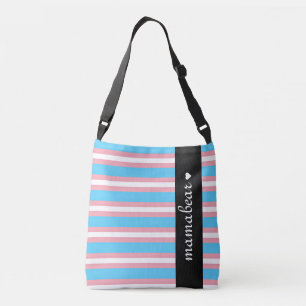 Pink and Blue Cross Body Crossbody Bag