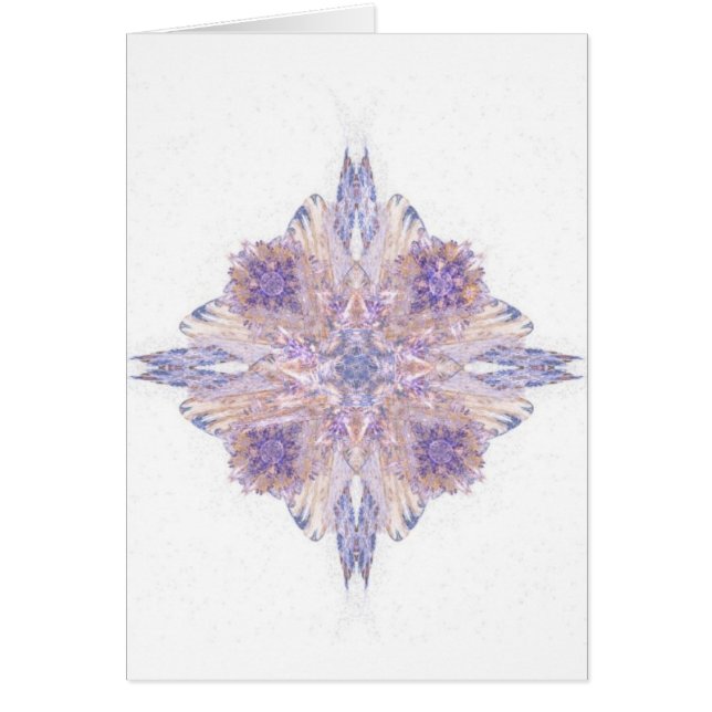 Pink and Blue Diamond Fractal Art (Front)