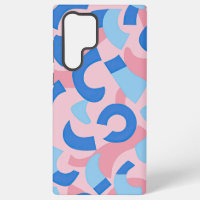 Pink and Blue Doodle Pattern