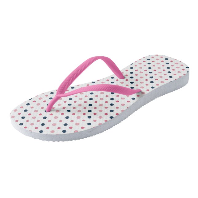 Pink and Blue Dots Thongs (Angled)
