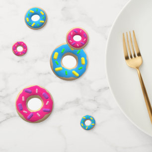 Pink and Blue Doughnuts Confetti