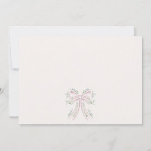 Pink and blue Floral Bridal Shower Invitation,  Invitation