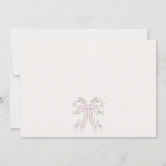 Pink and blue Floral Bridal Shower Invitation,  Invitation