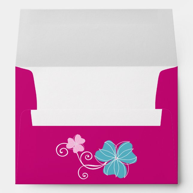 Pink and Blue Floral Envelopes (Back (Bottom))
