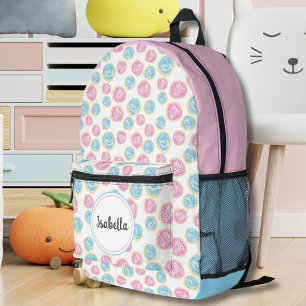 Pink and Blue Frosted Sugar Cookies Printed Backpack