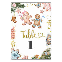 Pink and Blue Gingerbread Cookies Gender Reveal