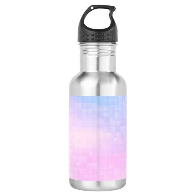 Pink and Blue Gradient Background 710 Ml Water Bottle (Front)