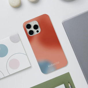 Pink and Blue Gradient Bubbles iPhone 15 Pro Max Case