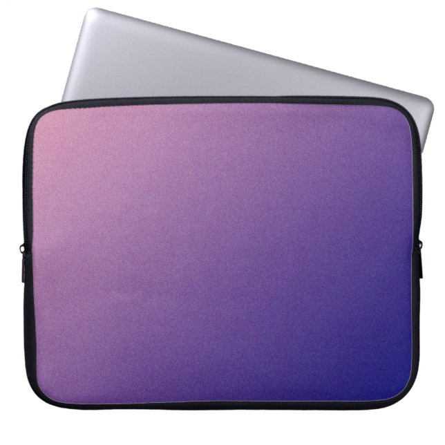 Pink and Blue Gradient Shimmer Laptop Sleeve (Front)
