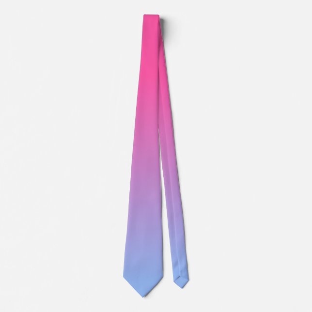 Pink and Blue Gradient Tie (Front)
