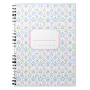 Pink and Blue Grandmillennial Notebook