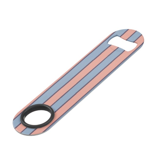Pink and blue line stripes pattern (Front Angled)